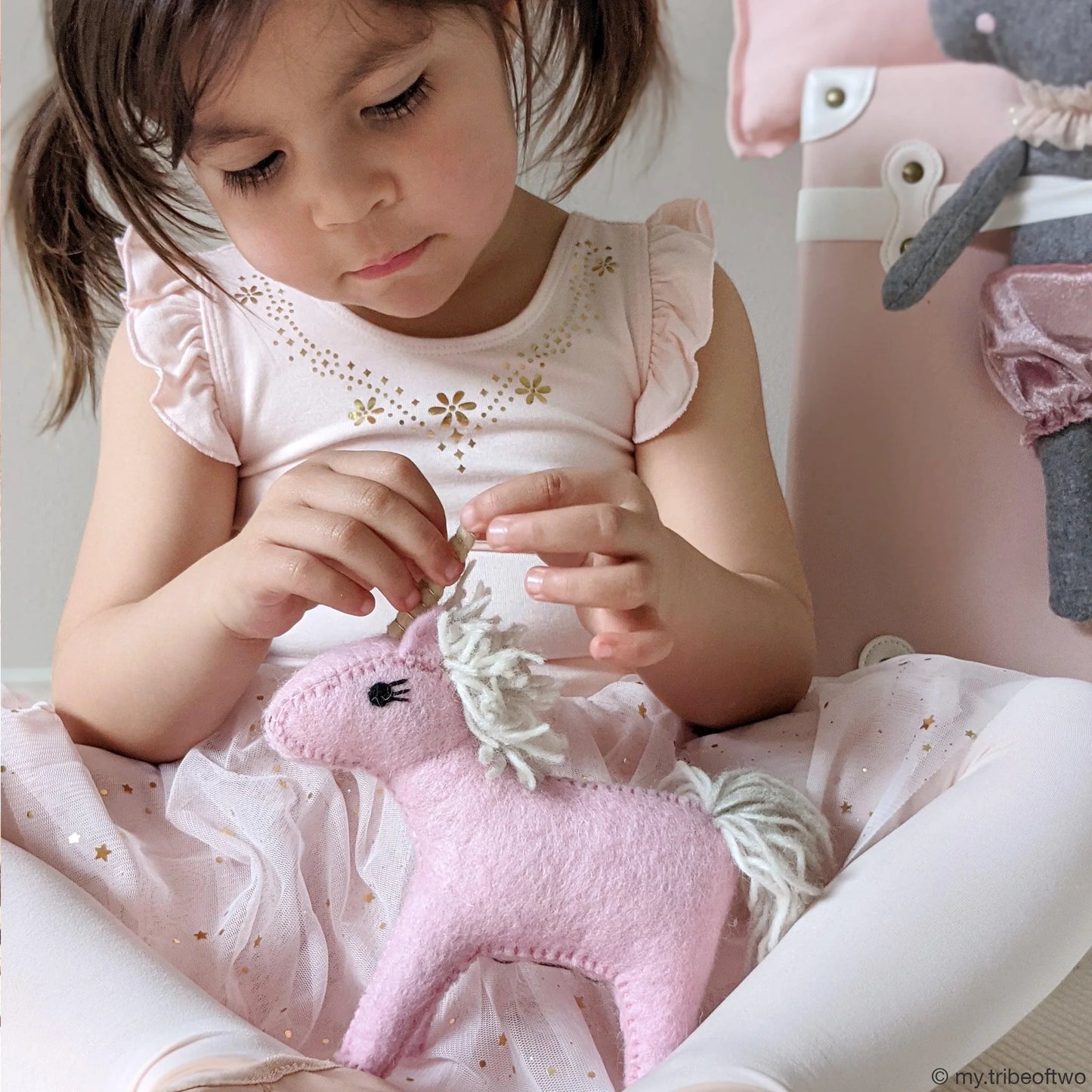 Felt Pink Unicorn