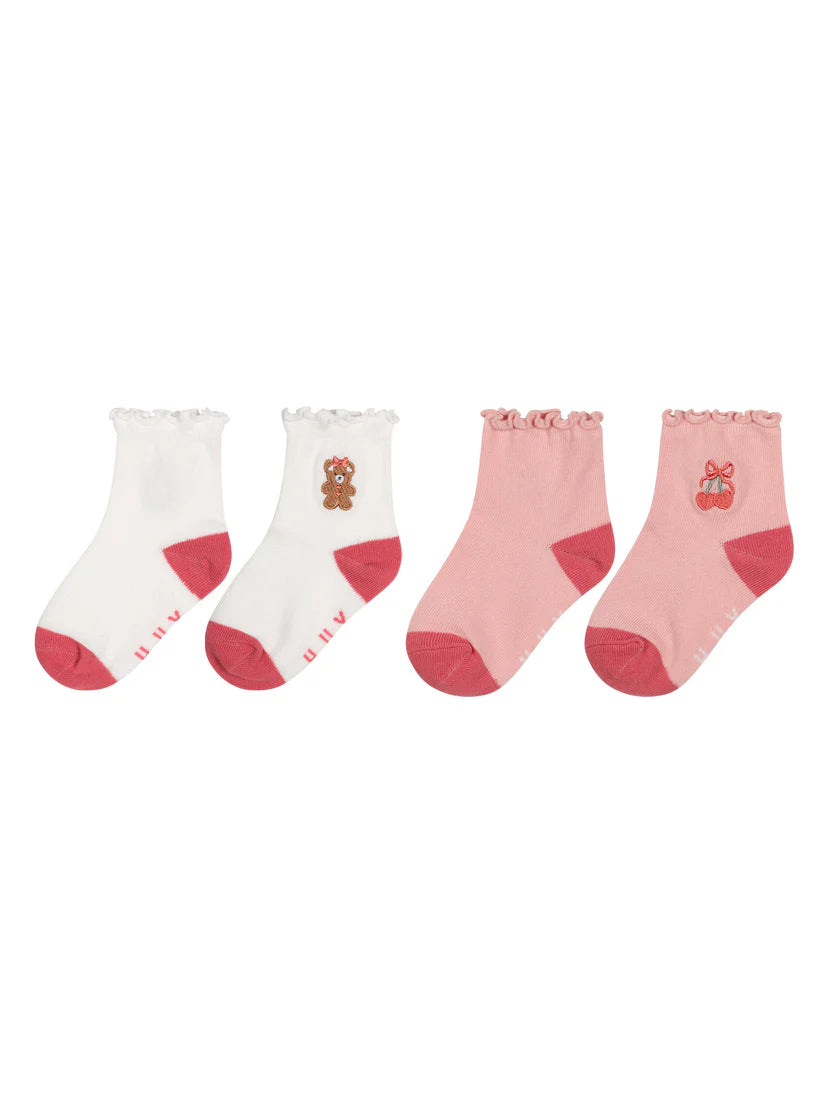Frilly Festive Socks 2 Pack