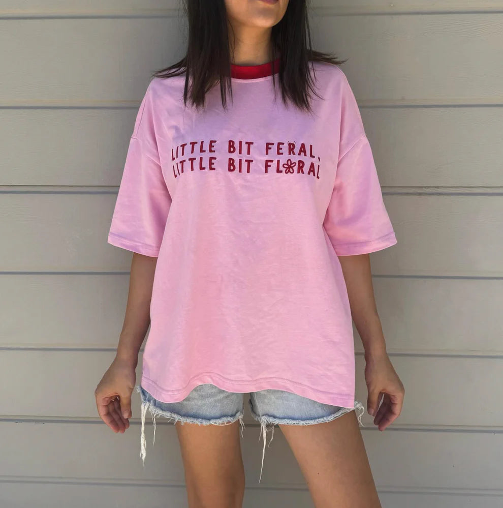Feral But Floral Adults Tee