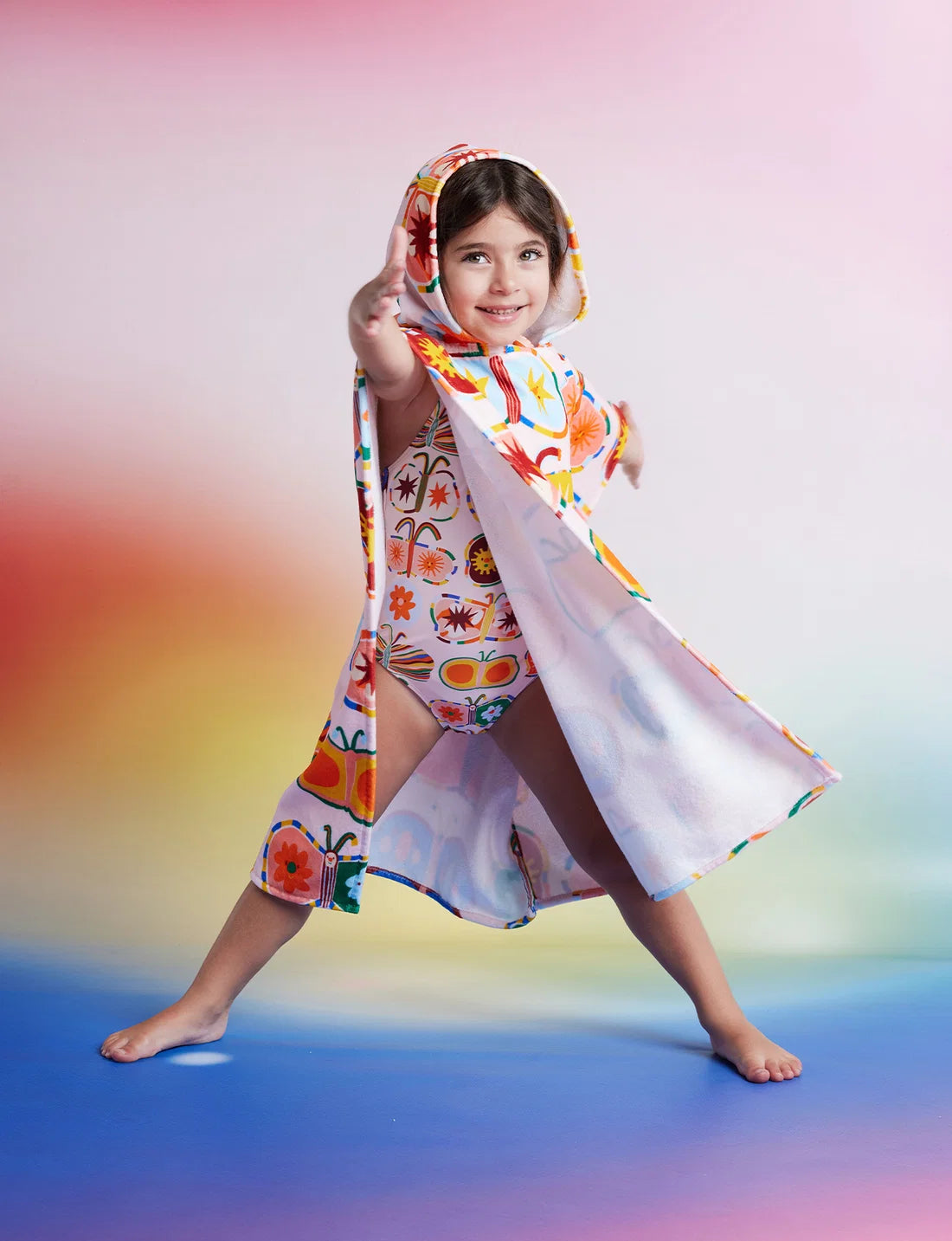 Poncho Towel / Flutterby