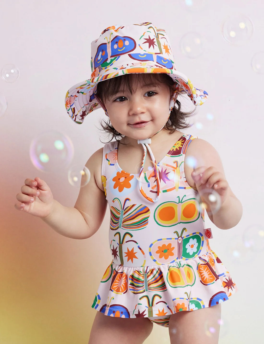 Swim Bucket Hat / Flutterby