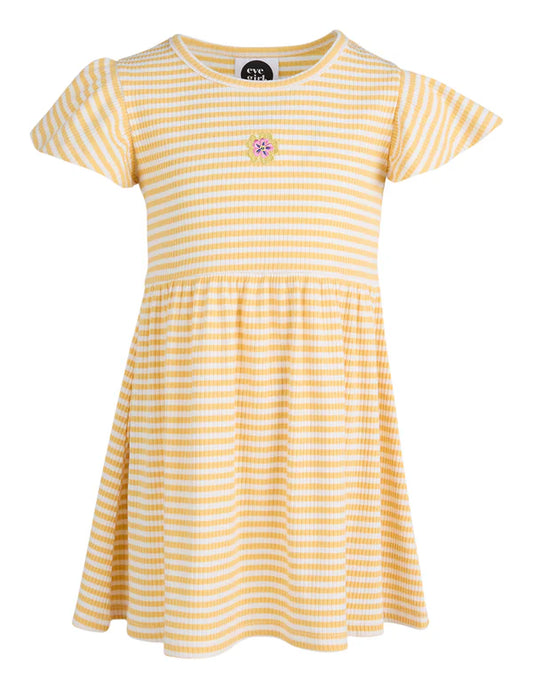Gabriella Rib Dress Yellow - Lucky Last! (Size 7)