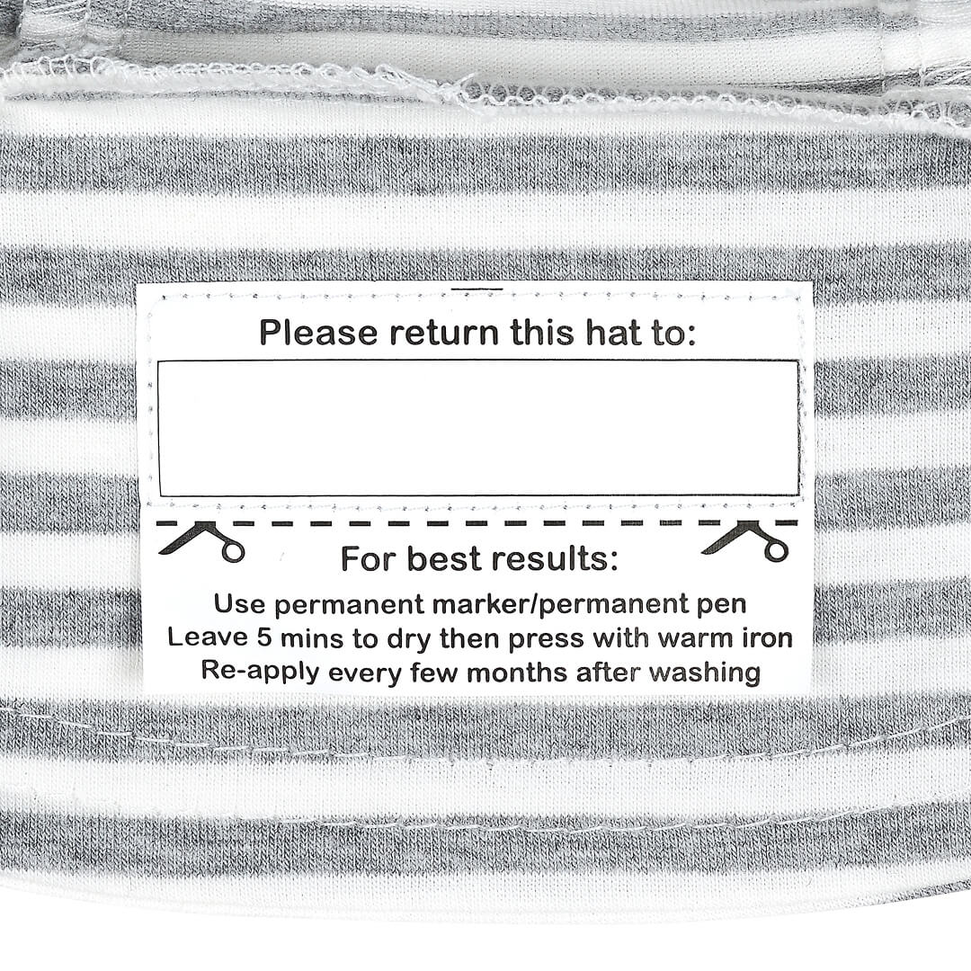 Legionnaire Flap Sun Hat - Grey Stripe