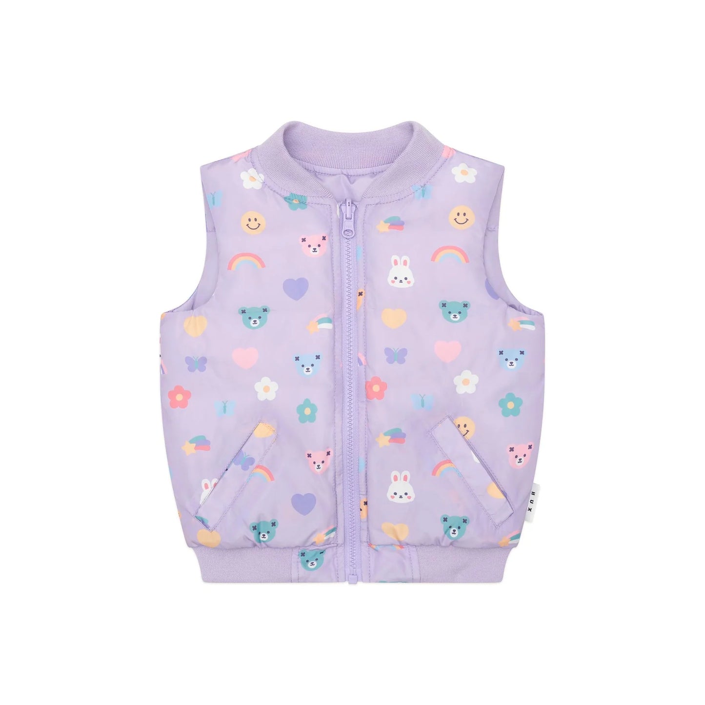 Hux Emoji Reversible Puffer Vest