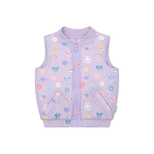 Hux Emoji Reversible Puffer Vest