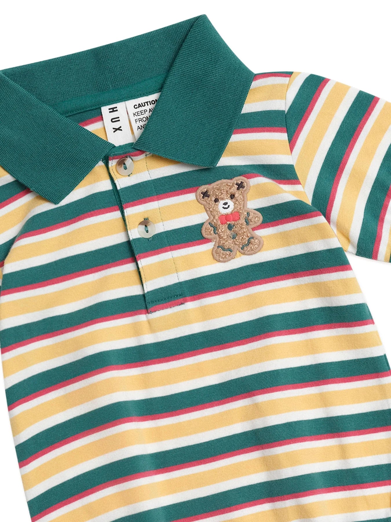 Gingerbread Preppy Polo Romper