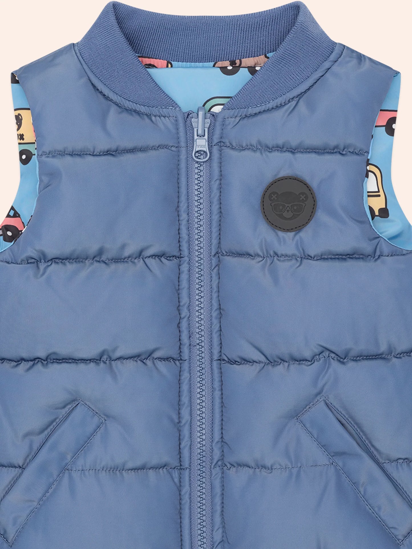 Huxmobile Reversible Puffer Vest