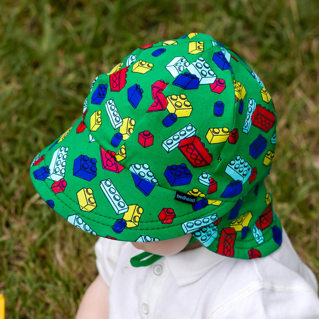 Legionnaire Flap Sun Hat - Blocks