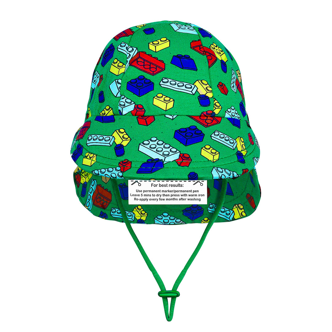 Legionnaire Flap Sun Hat - Blocks