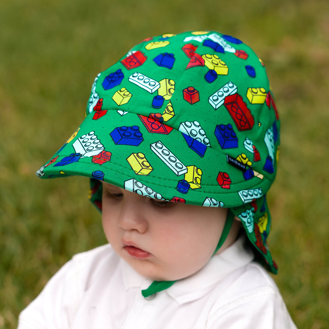 Legionnaire Flap Sun Hat - Blocks