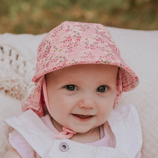 Legionnaire Flap Sun Hat - Floral Bridgette