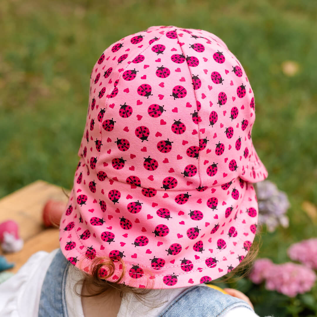 Legionnaire Flap Sun Hat - Ladybug