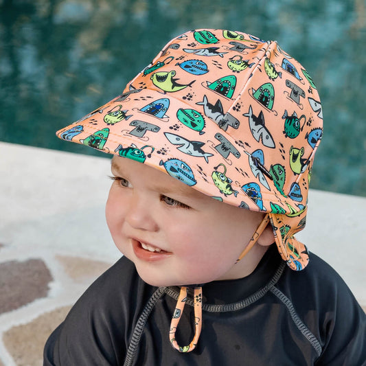 Swim Legionnaire Flap Beach Hat - Nippers