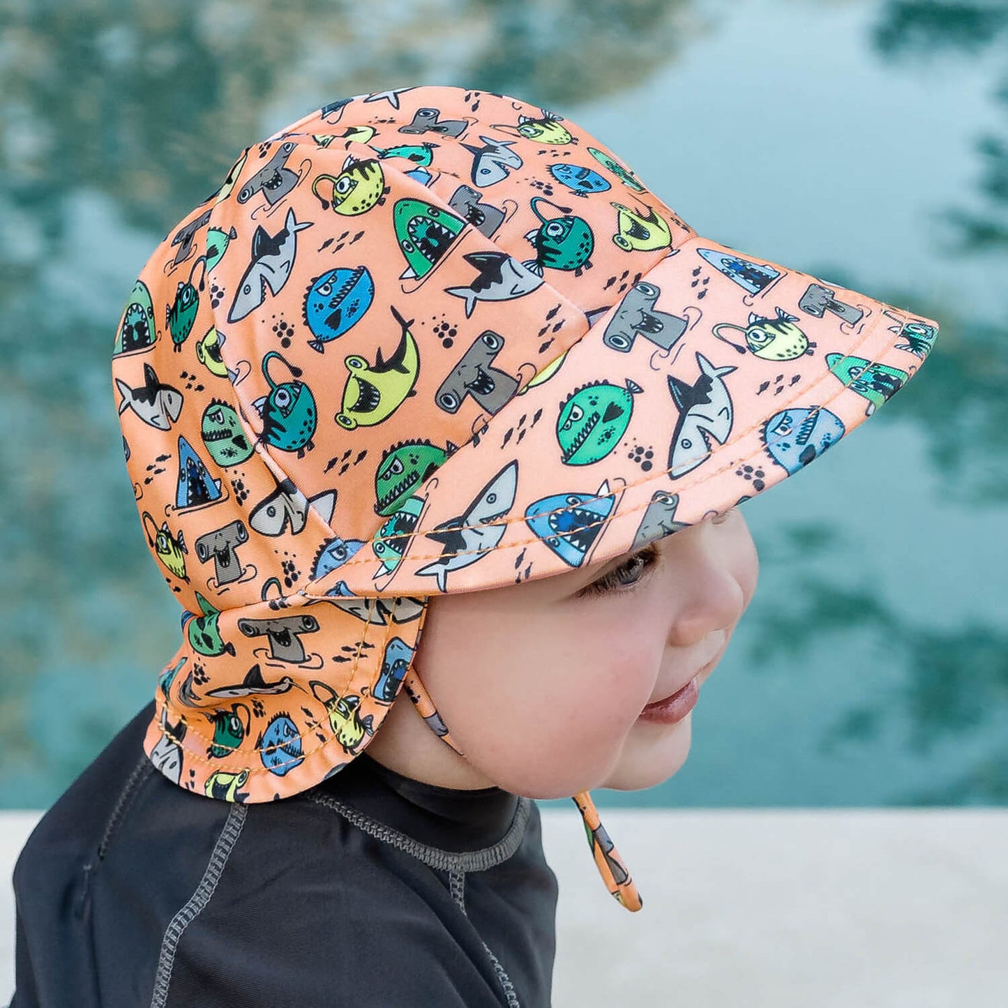 Swim Legionnaire Flap Beach Hat - Nippers