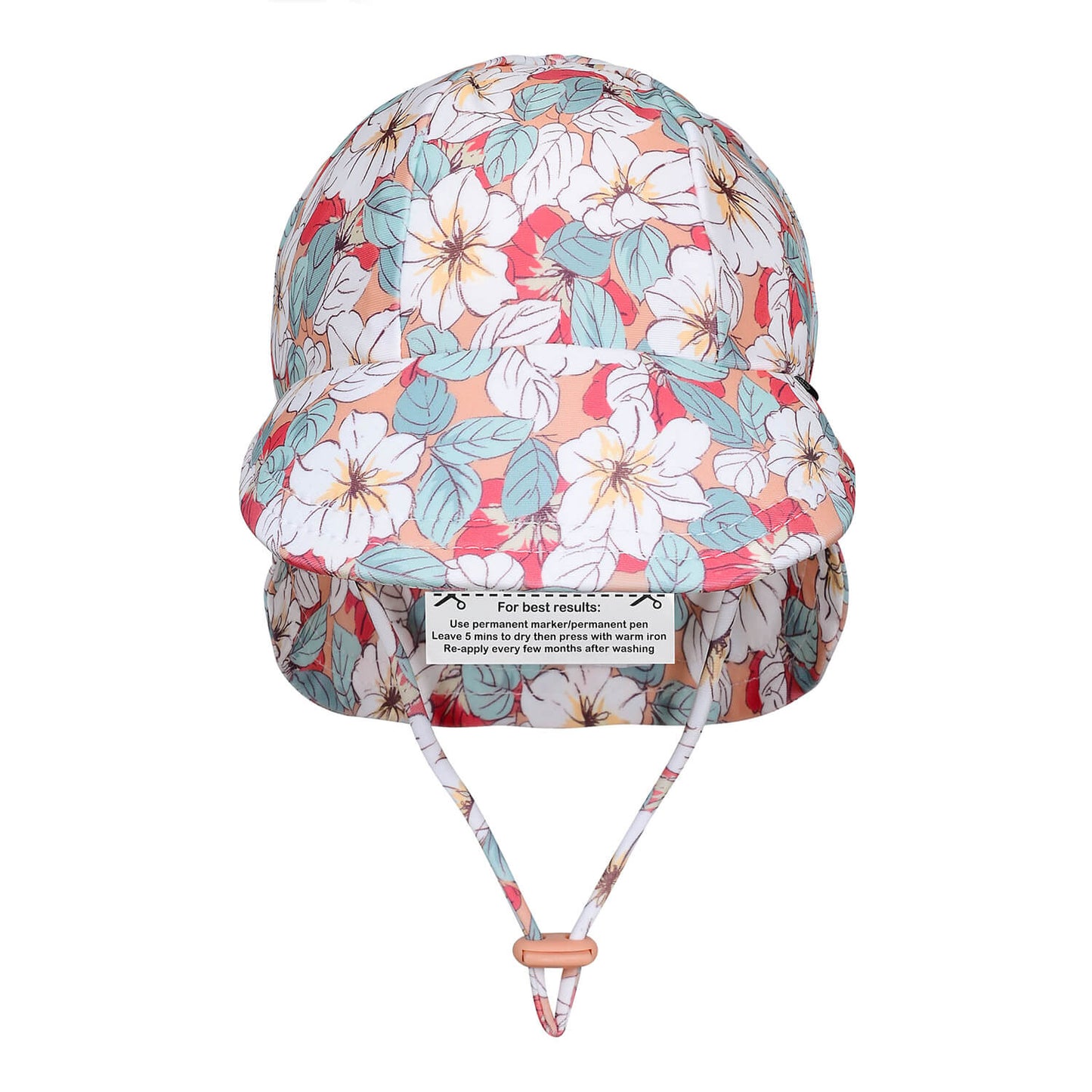 Beach Legionnaire Flap Hat - Hibiscus