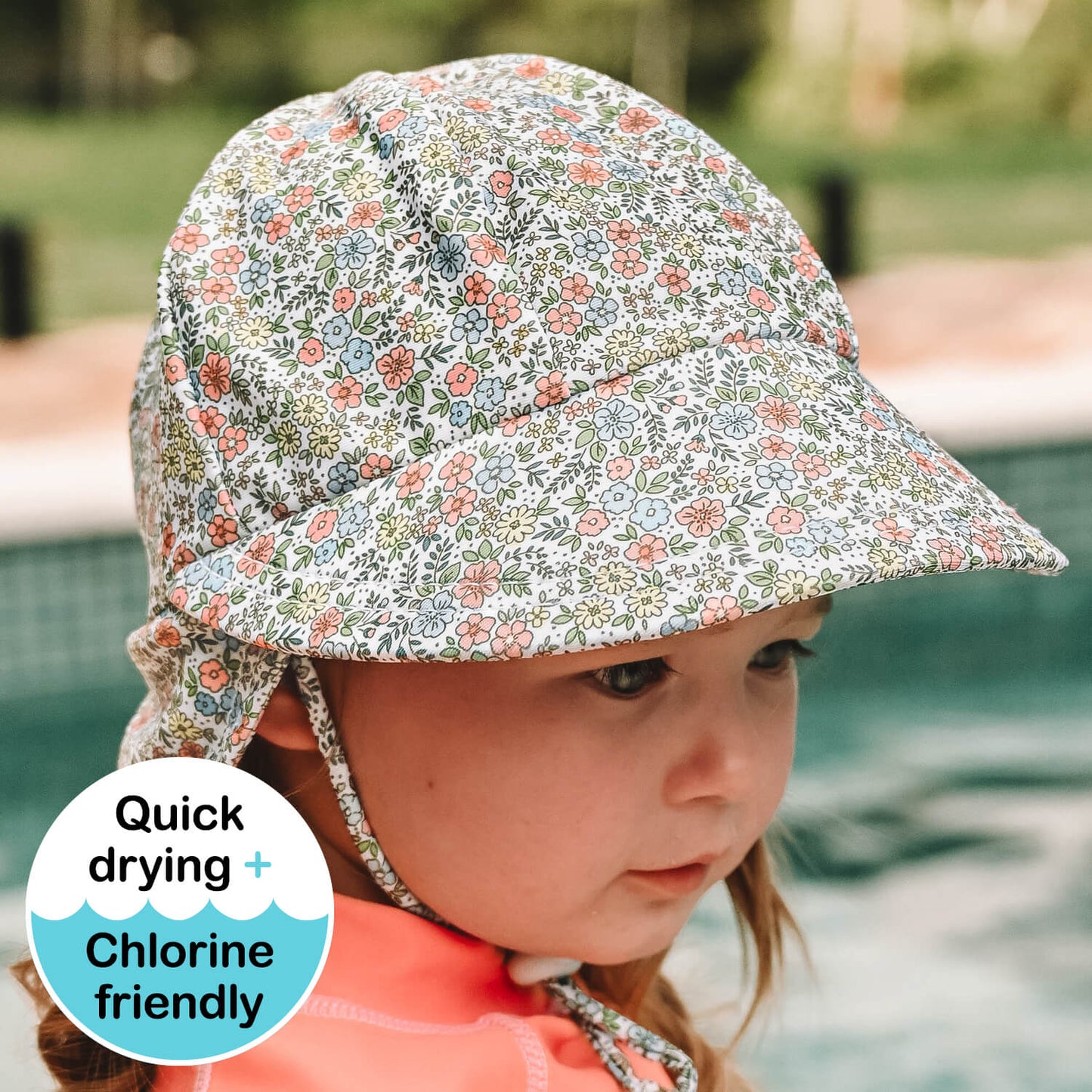 Swim Legionnaire Flap Beach Hat - Olivia