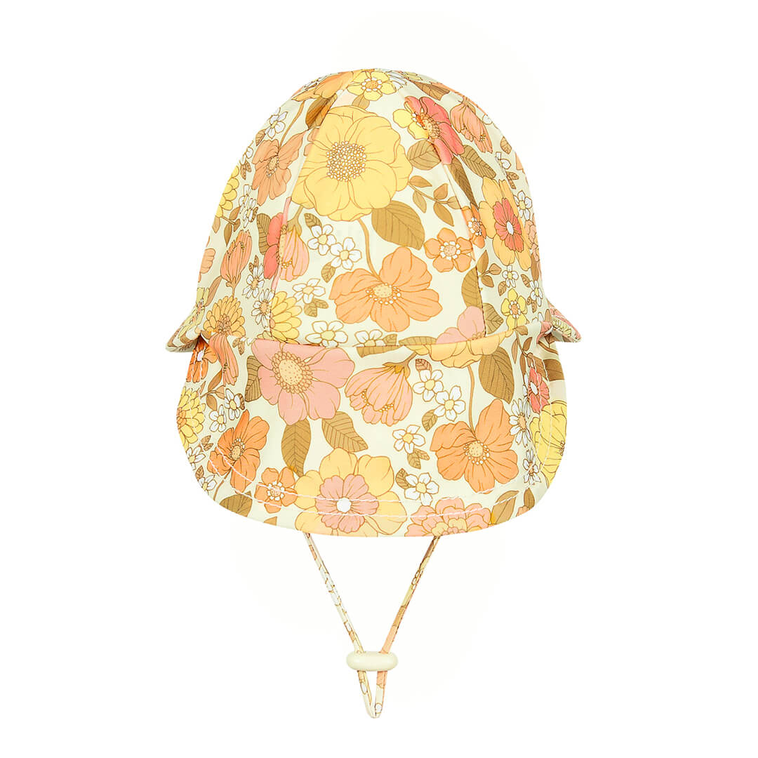 Legionnaire Flap Beach Hat - Floral Tallulah