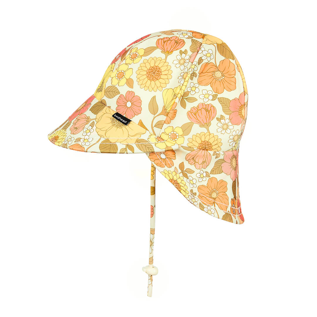 Legionnaire Flap Beach Hat - Floral Tallulah