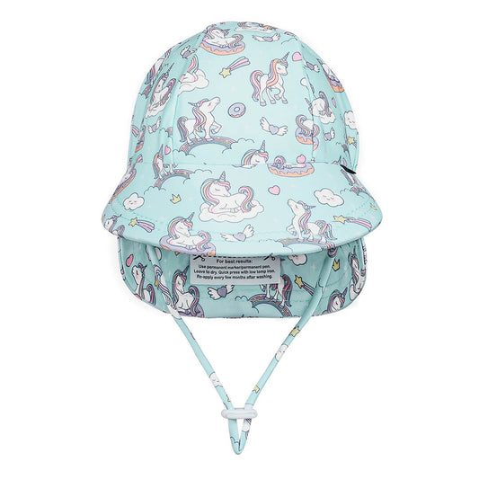 Kids Swim Legionnaire Beach Hat - Unicorn