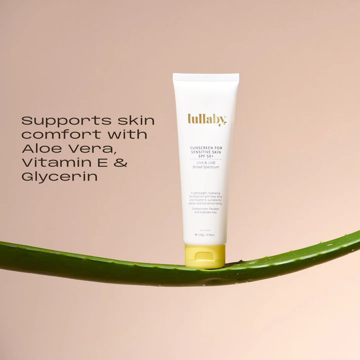 Lullaby SPF 50+ Sensitive Skin Sunscreen 140g