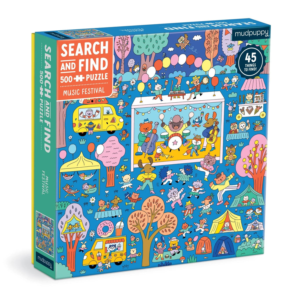 Music Festival 500 Piece Search & Find Family Puzzle