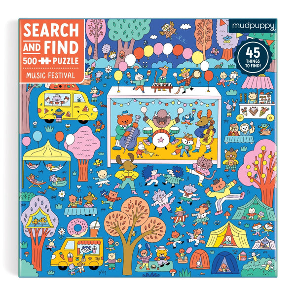 Music Festival 500 Piece Search & Find Family Puzzle