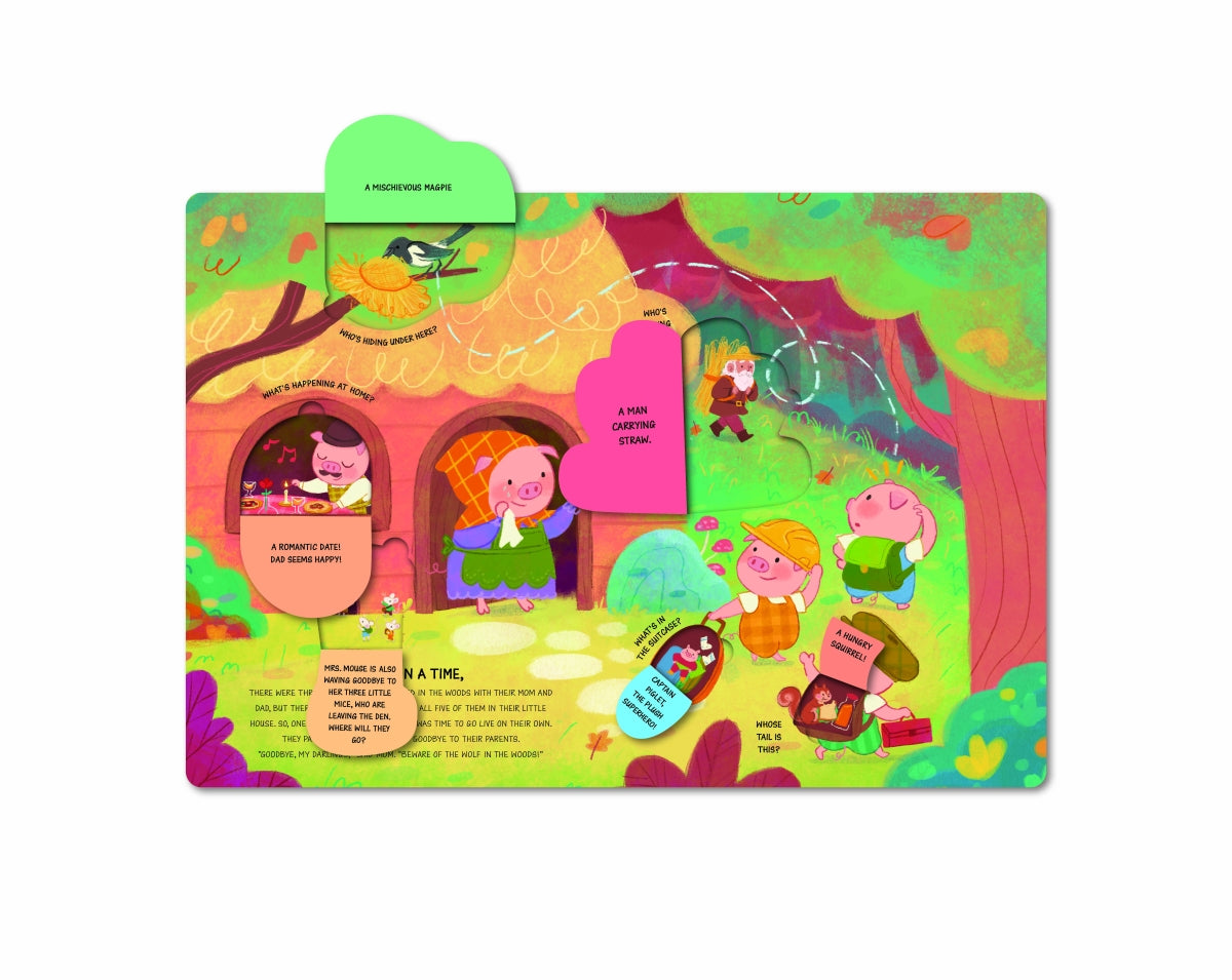 Peek a Flap Fairy Tales Three Little Pigs