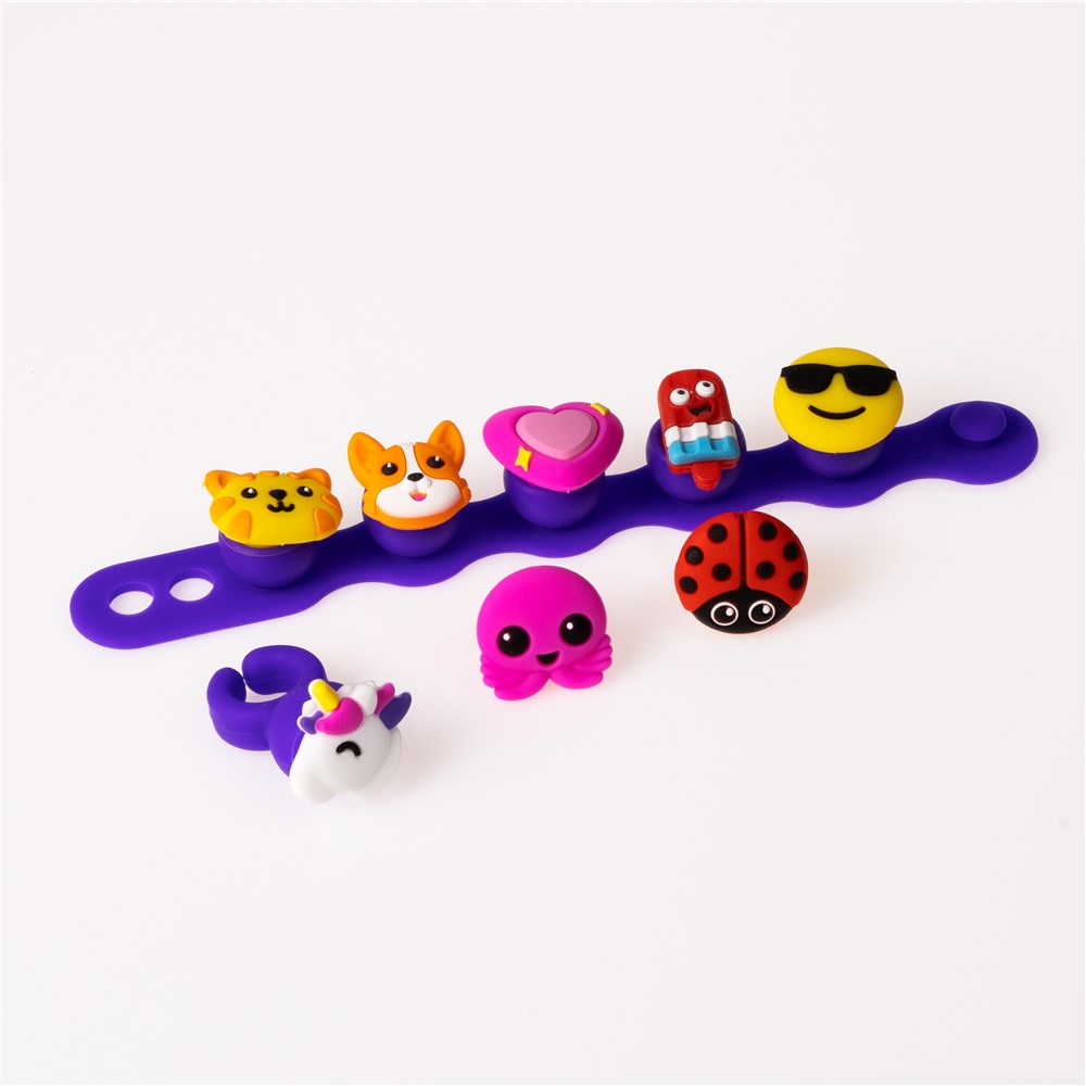Plip Charms Purple Bracelet