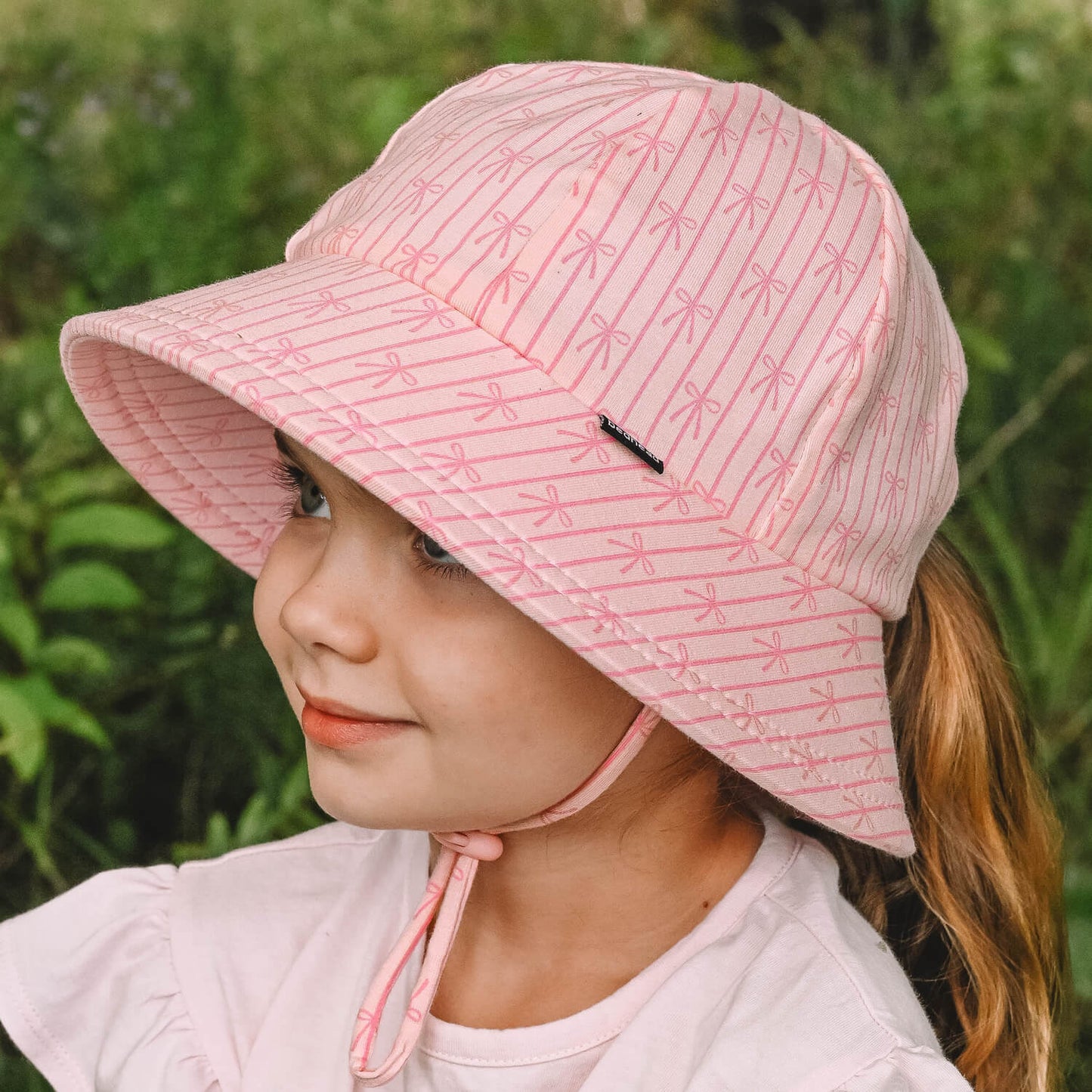 Ponytail Bucket Sun Hat - Ballerina