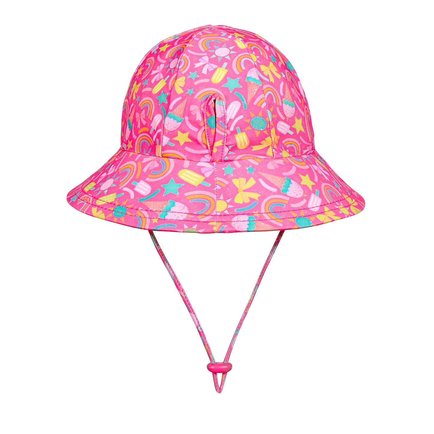 Ponytail Swim Bucket Beach Hat - Summertime