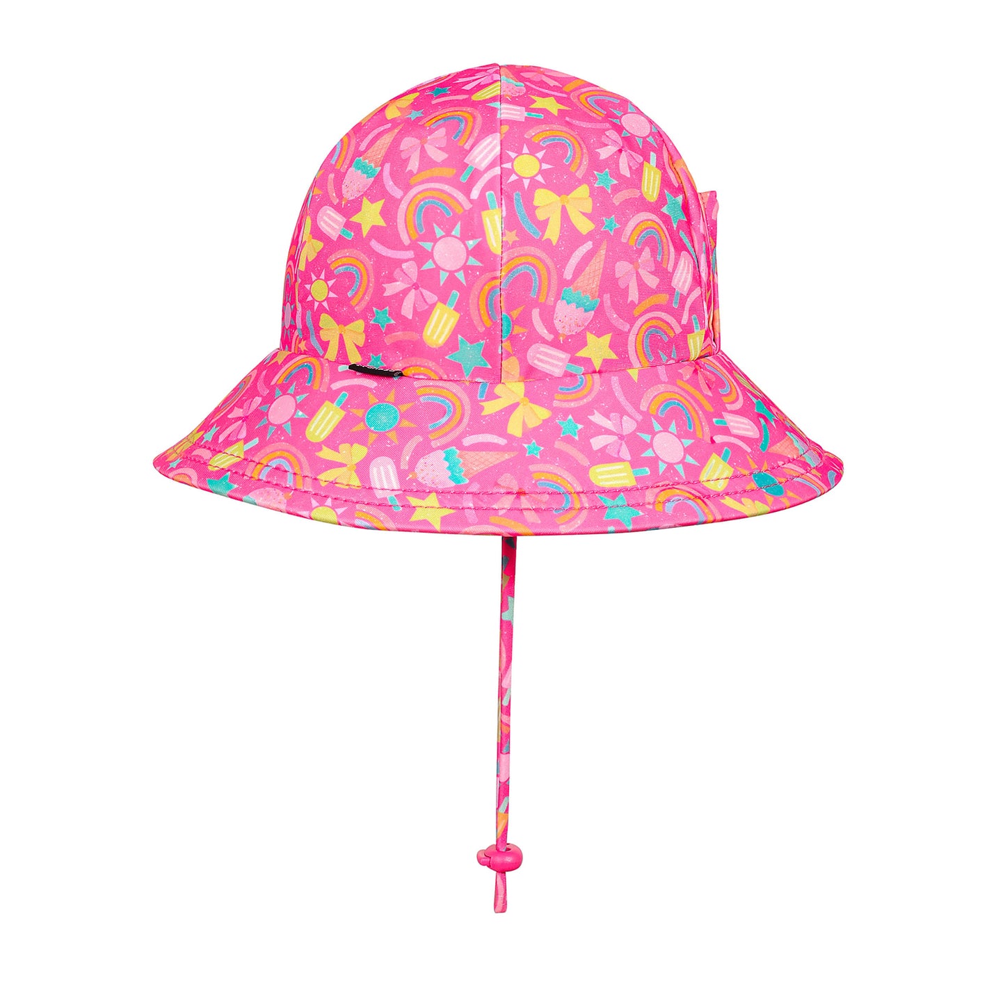 Ponytail Swim Bucket Beach Hat - Summertime