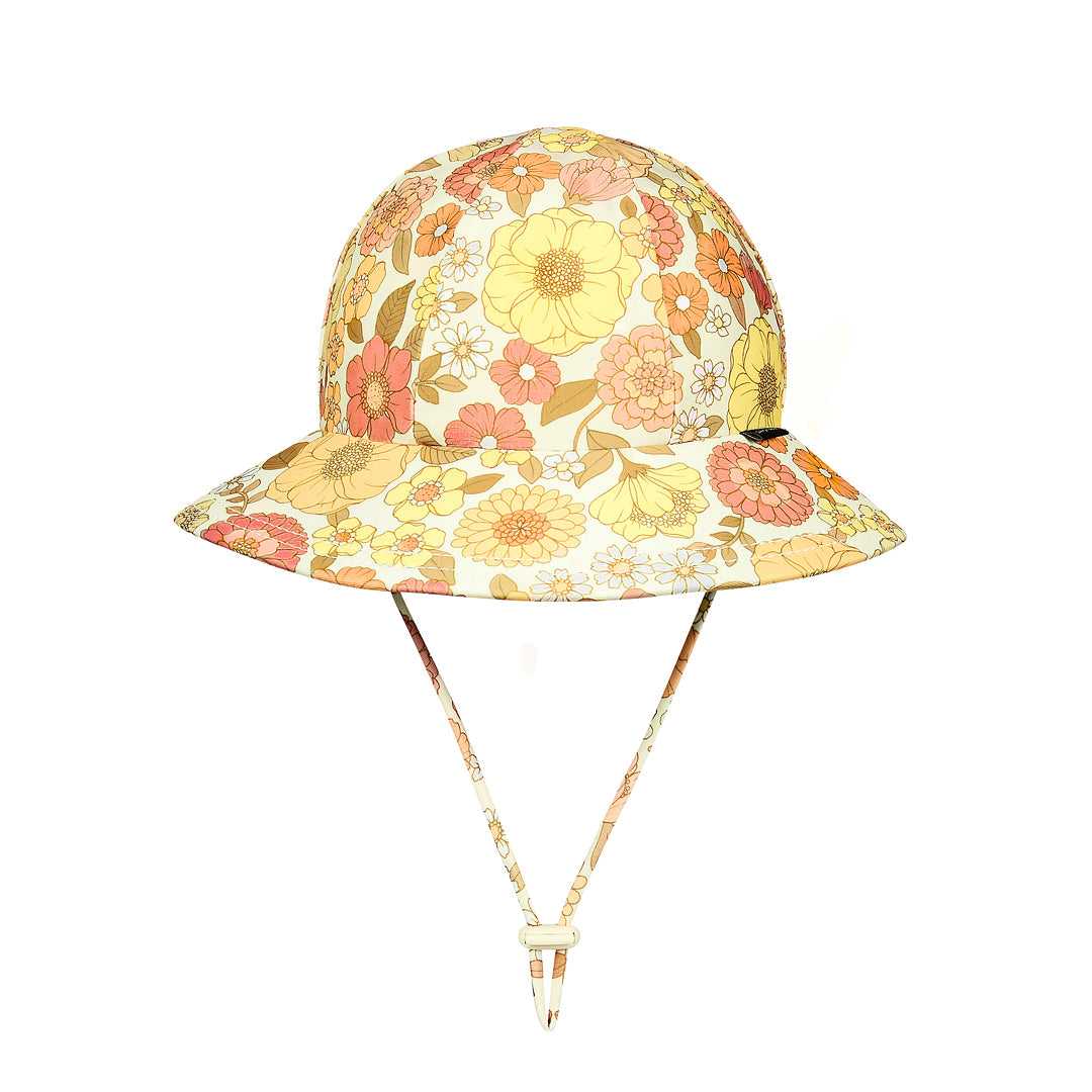 Ponytail Swim Bucket Beach Hat - Floral Tallulah