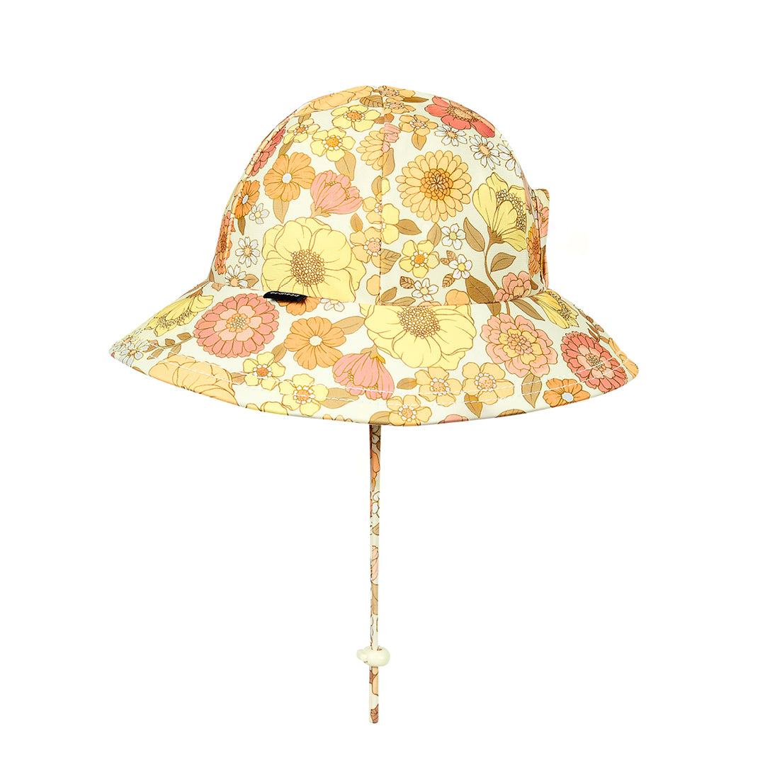 Ponytail Swim Bucket Beach Hat - Floral Tallulah