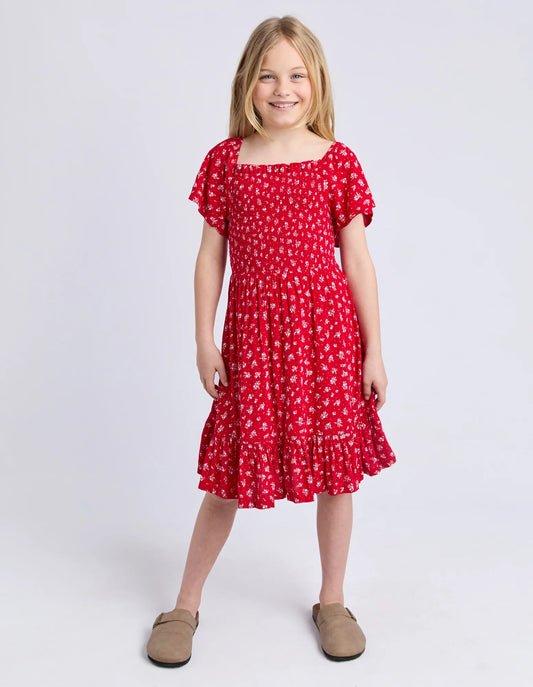 Poppy Dress - Red (8-14)