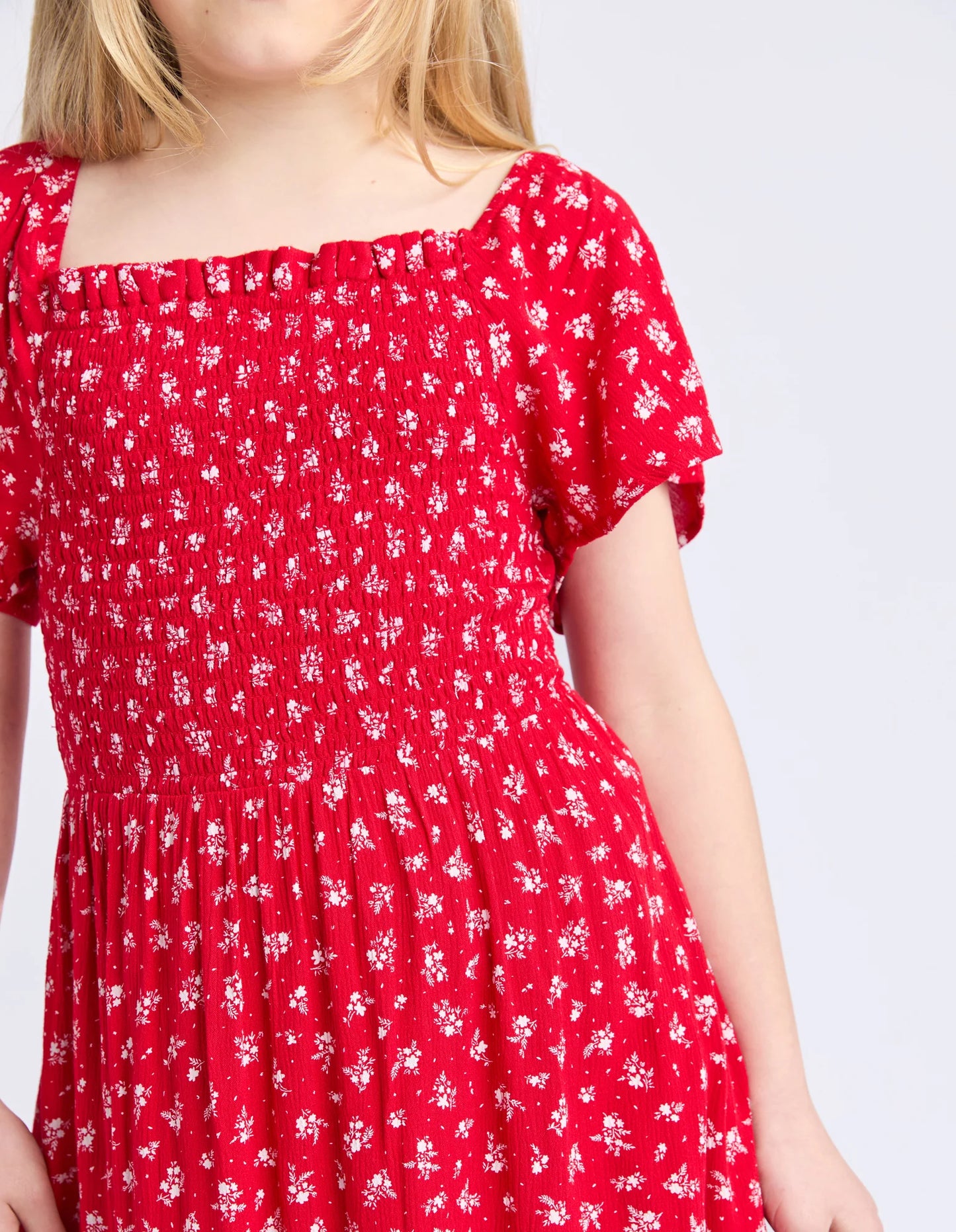 Poppy Dress - Red (8-14)