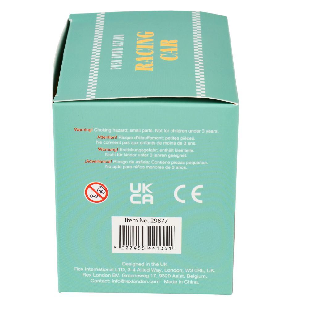 Push Down Action Racing Car