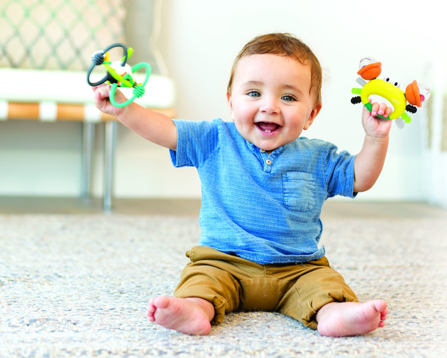 Rattle and Teether Sand Crab