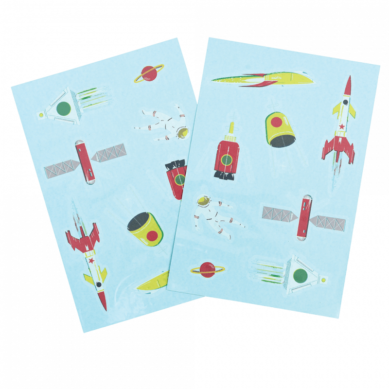 Space Age Temporary Tattoos