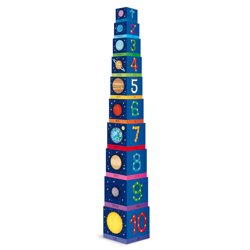Space Stacking Blocks & Book Set, 10 piece