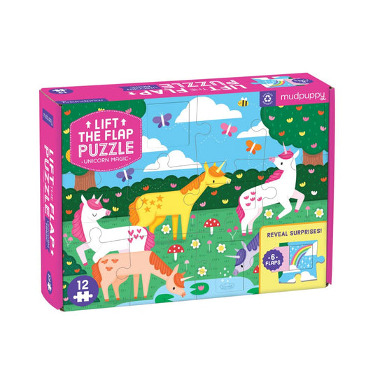 Unicorn Lift the Flap 12 Piece Puzzle