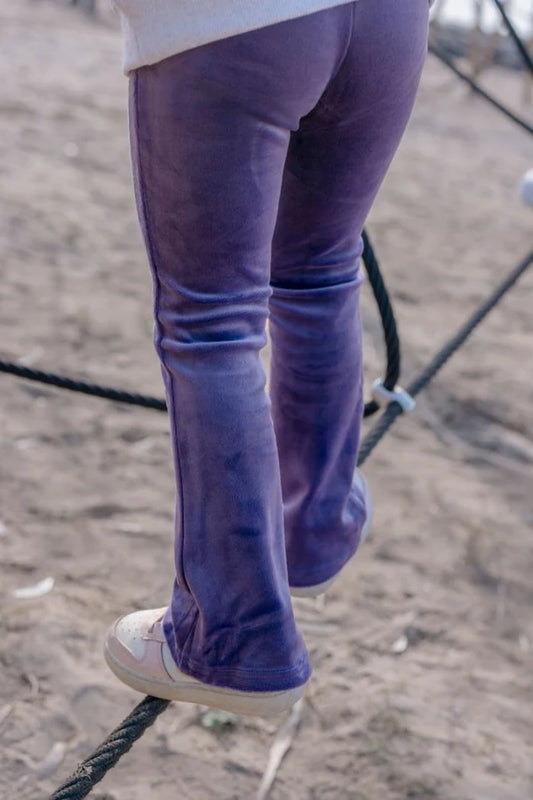 Violet Velour Flares