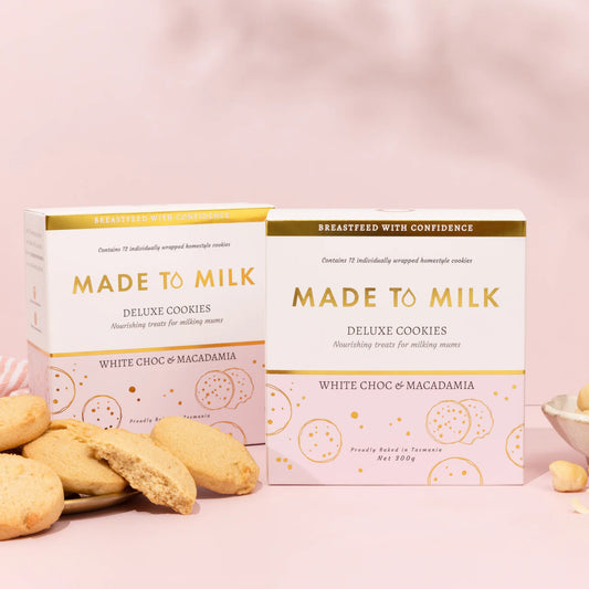 White Choc & Macadamia Nut Lactation Cookie