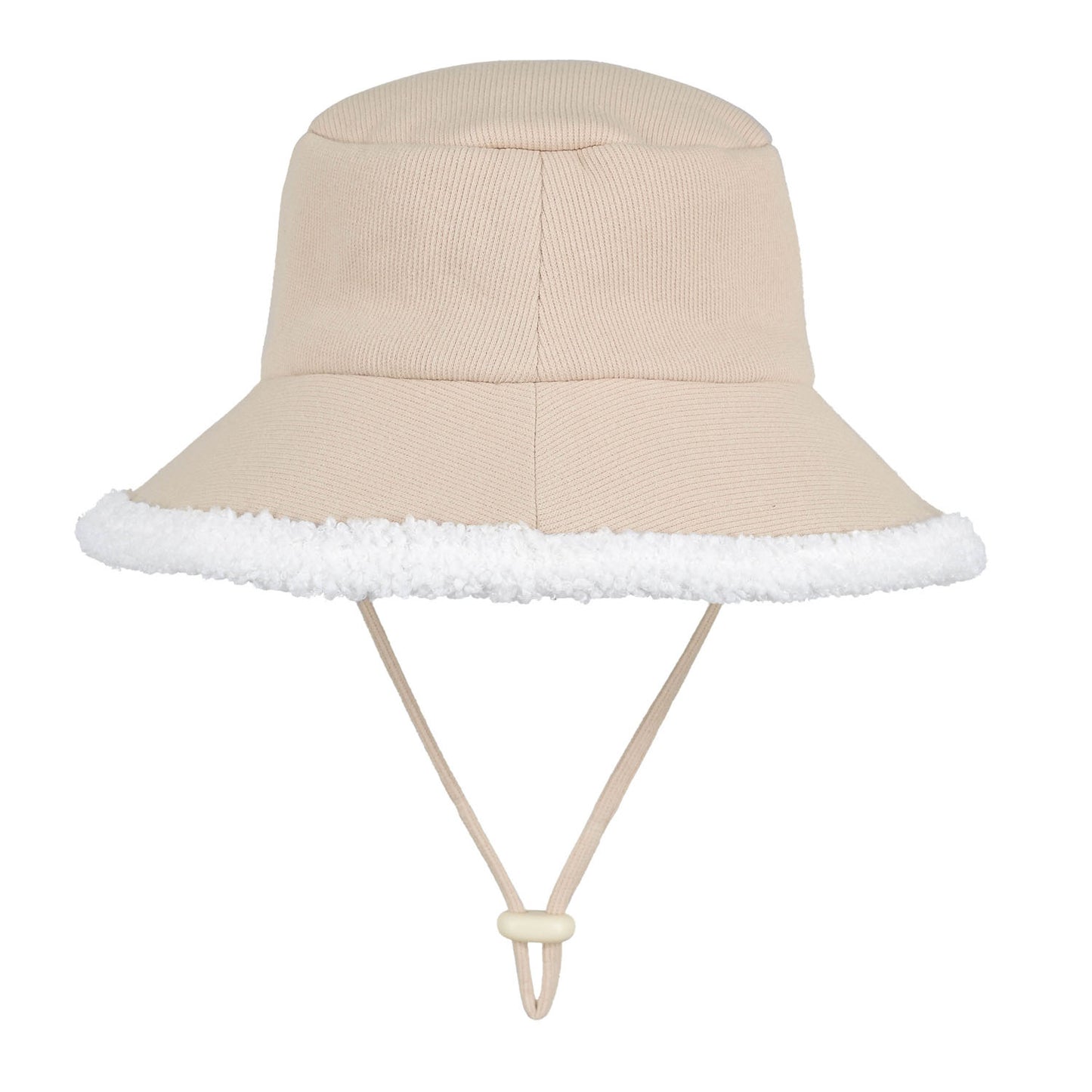 Rib Fleece Lined Bucket Sun Hat - Oatmeal