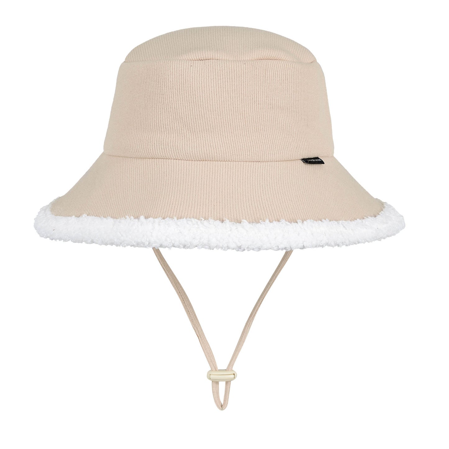 Rib Fleece Lined Bucket Sun Hat - Oatmeal