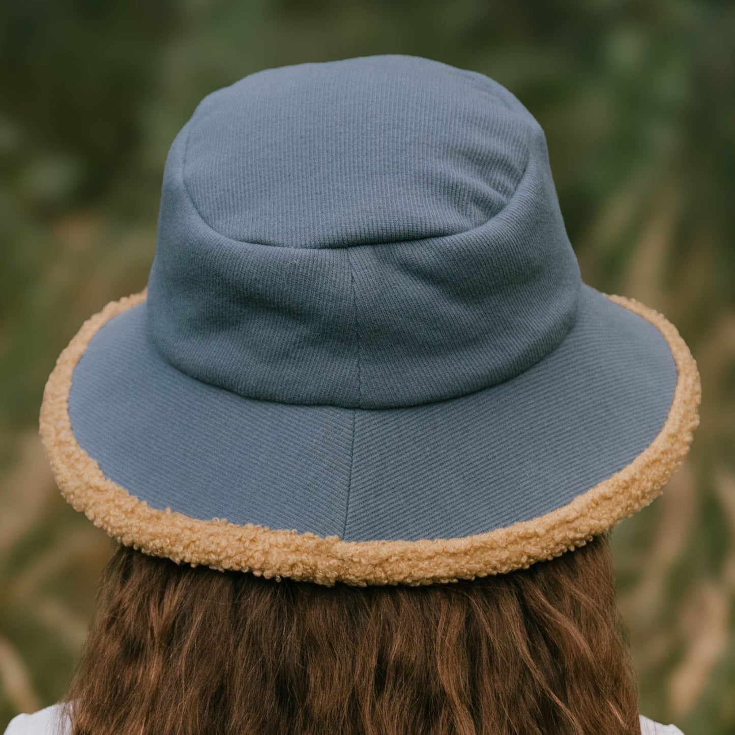 Rib Fleece Lined Bucket Sun Hat - Shadow