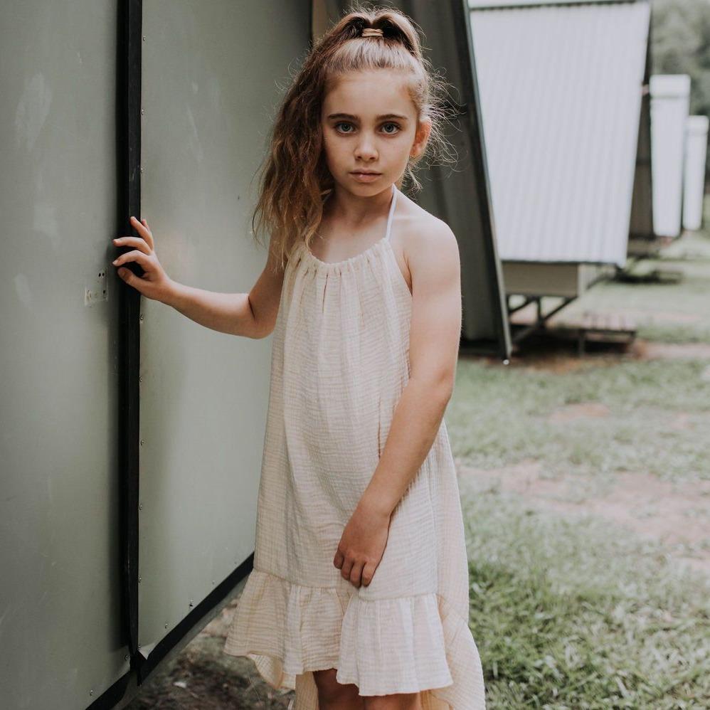 Dusty Pink Halter Dress