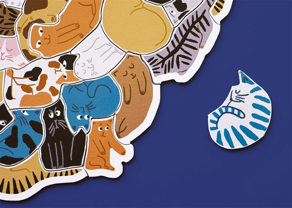 299 Cats (and a dog) - A Feline Cluster Puzzle