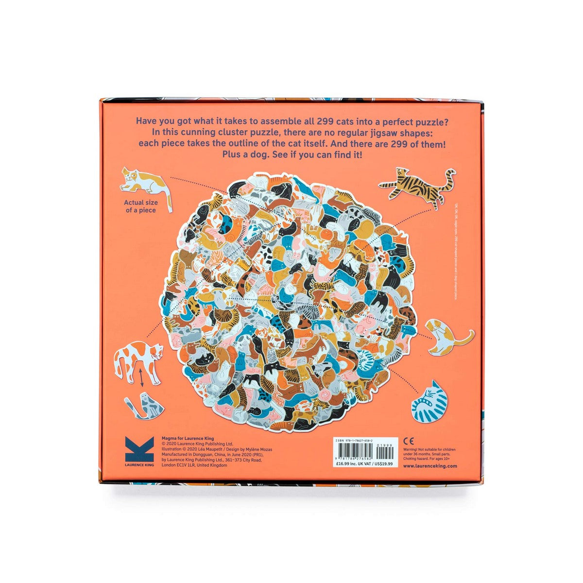 299 Cats (and a dog) - A Feline Cluster Puzzle