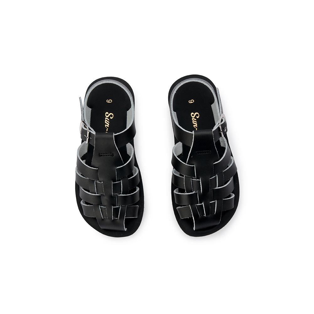 Sun-San Sailor Sandal in Black