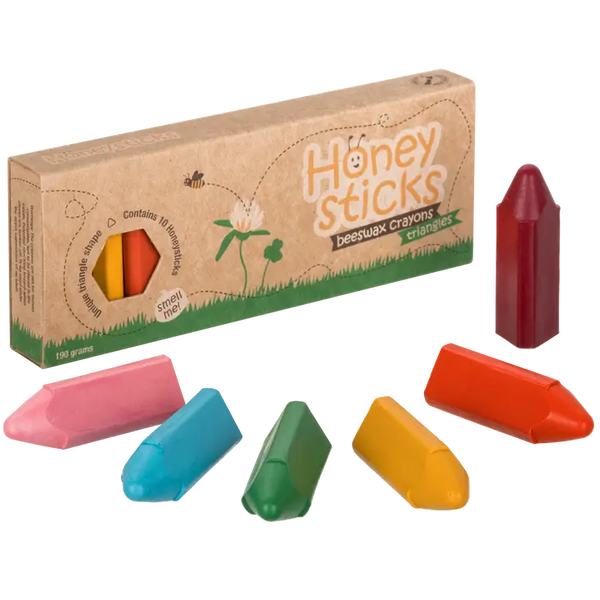 Honeysticks Triangles Beeswax Crayons